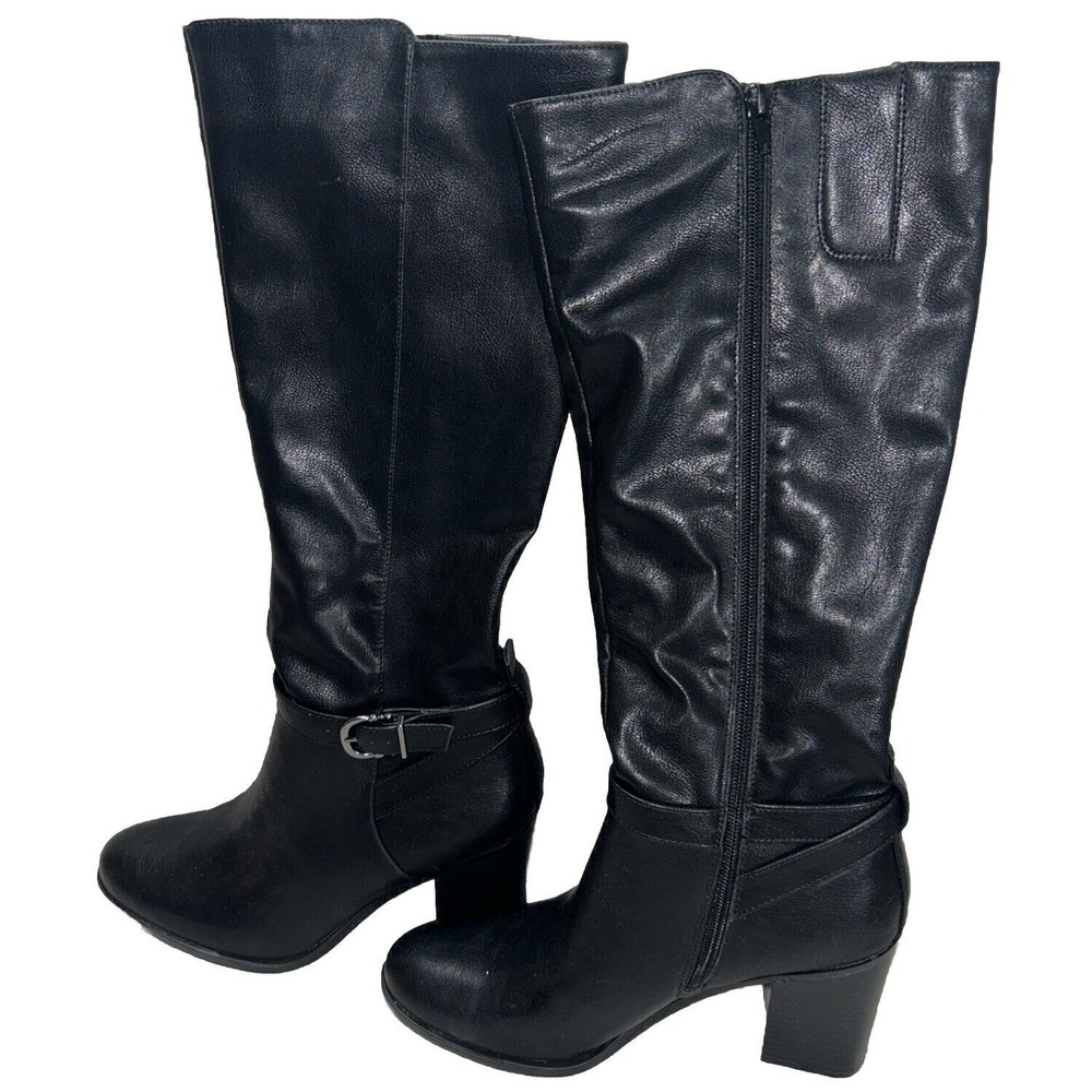 Naturalizer Women's Joslynn Knee High Heeled Boot,‎ Black, Size 9